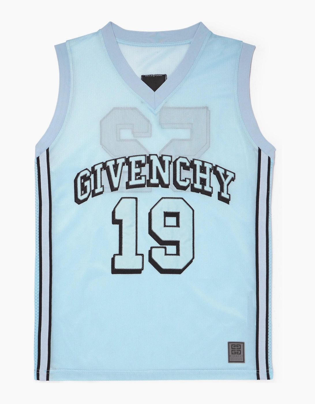 Women's GIVENCHY BASKETBALL JERSEY LIGHT BLUE - Size: XL