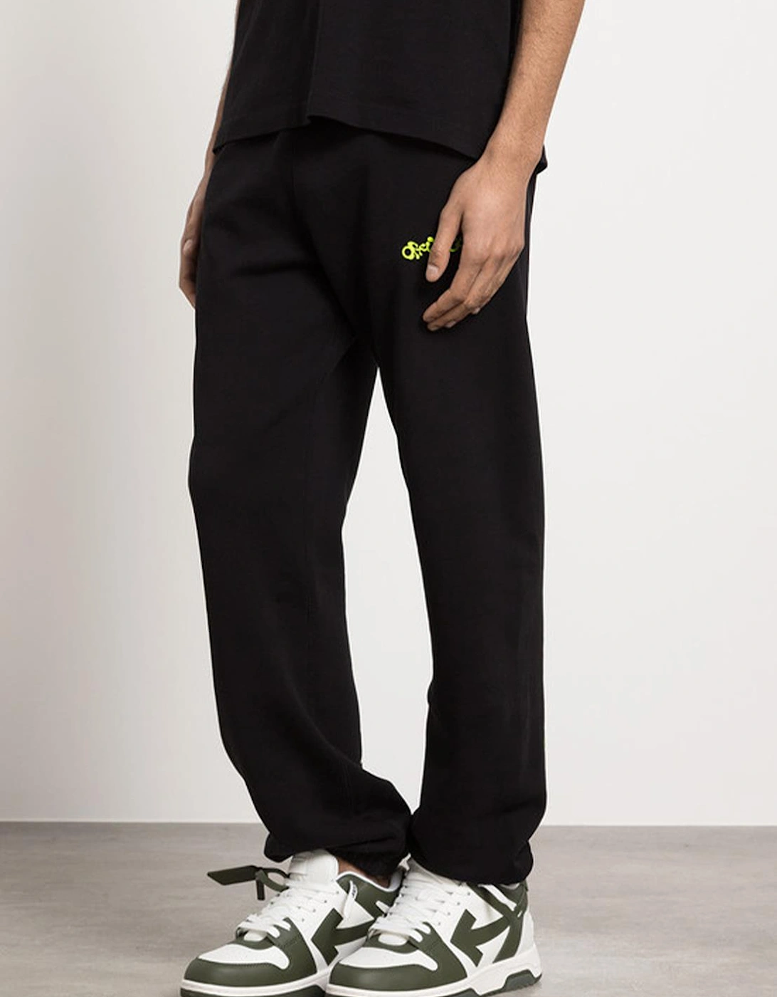 Opposite Arrows Printed Joggers in Black