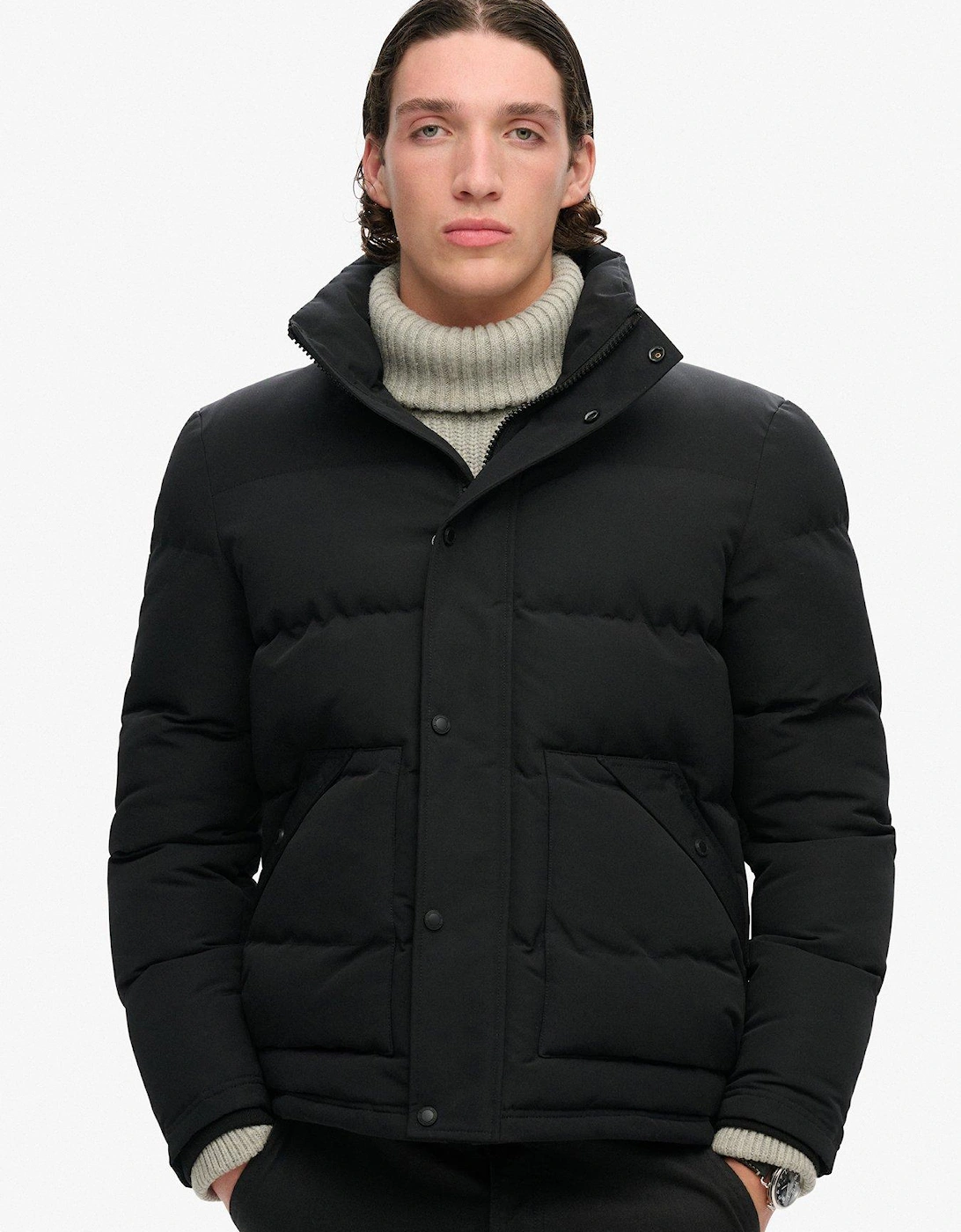 Everest Short Padded Jacket - Black