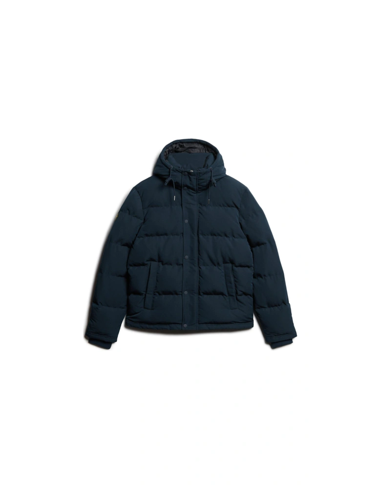 Everest Hooded Padded Coat - Navy