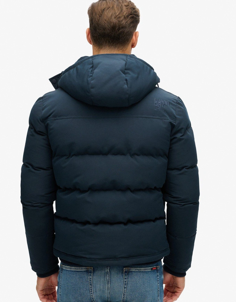 Everest Hooded Padded Coat - Navy