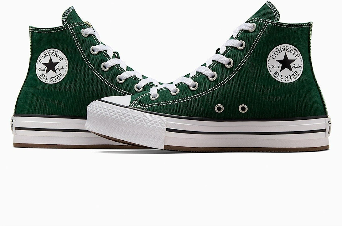 Junior Seasonal Colour Chuck Taylor All Star Eva Lift Trainers - Green