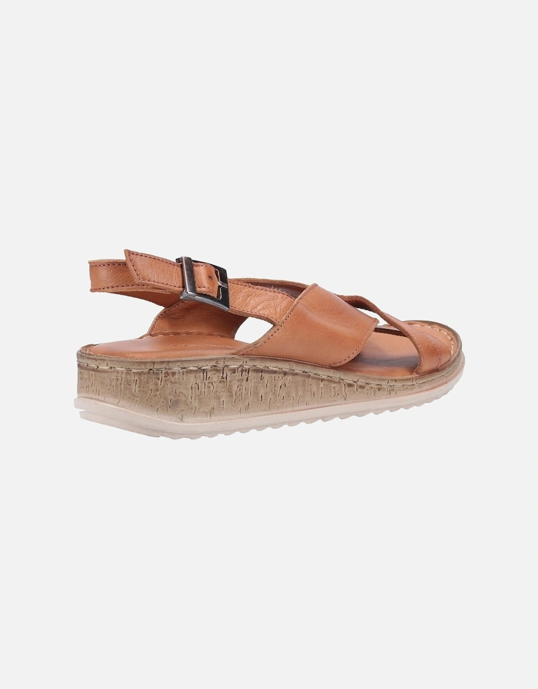 Womens/Ladies Elena Leather Wedge Sandal