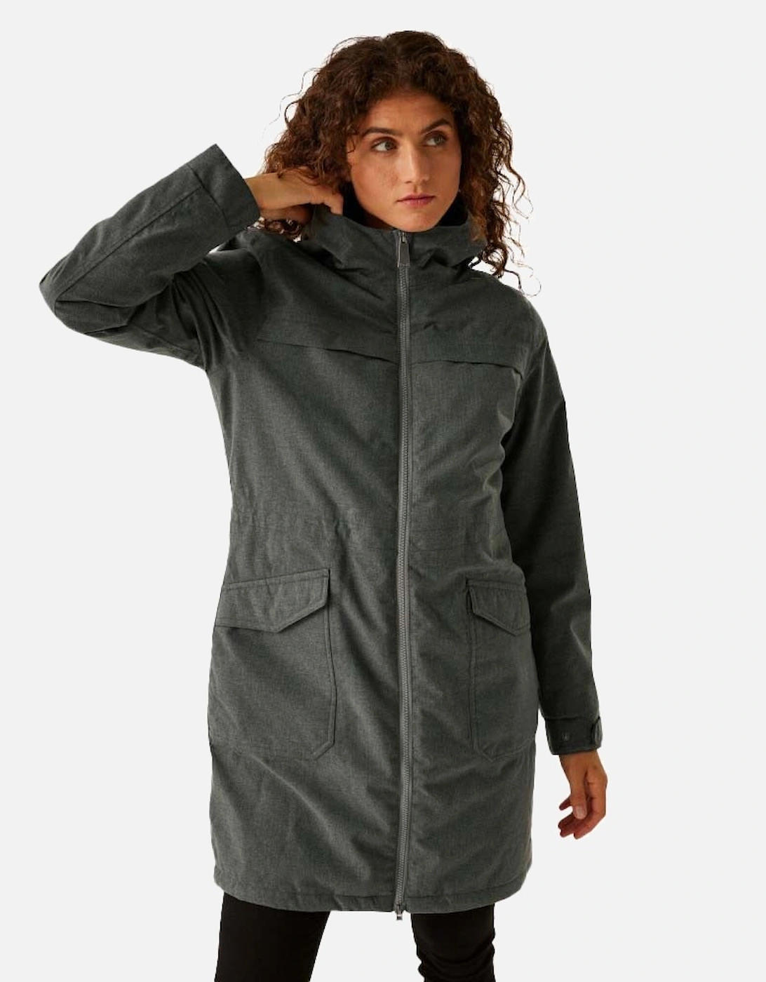 Womens Romine II Insulated Waterproof Parka Jacket, 3 of 2
