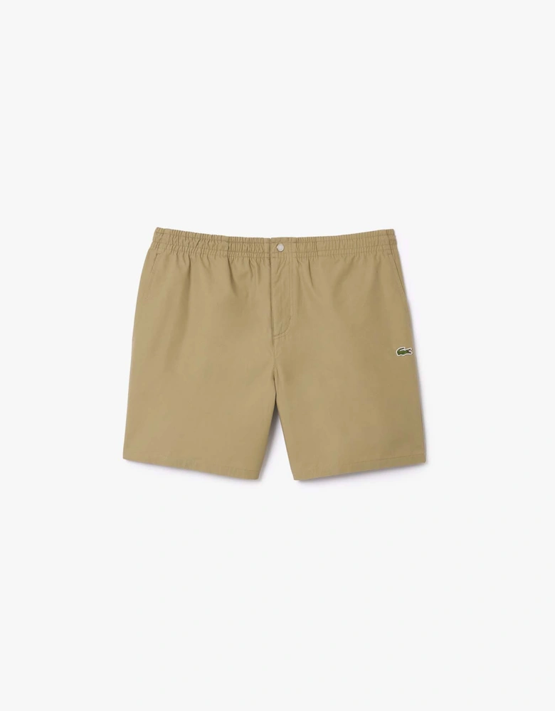 Relaxed-Fit Poplin Shorts