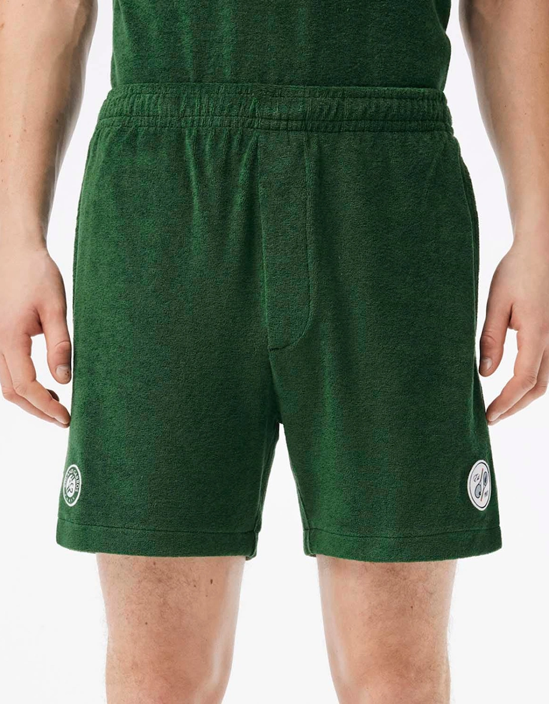 Lacoste Men's Roland-Garros Edition Regular-Fit Tennis Shorts - Green - Size: 33/32/32