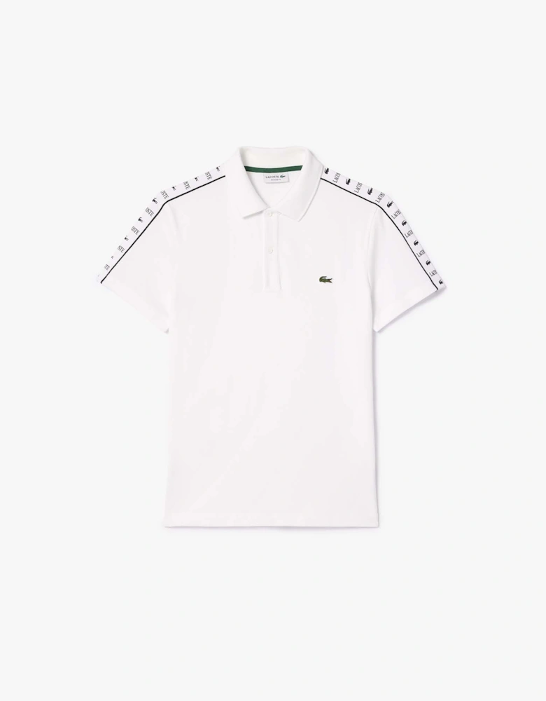 Regular-Fit Stretch Mini Piqué Polo Shirt