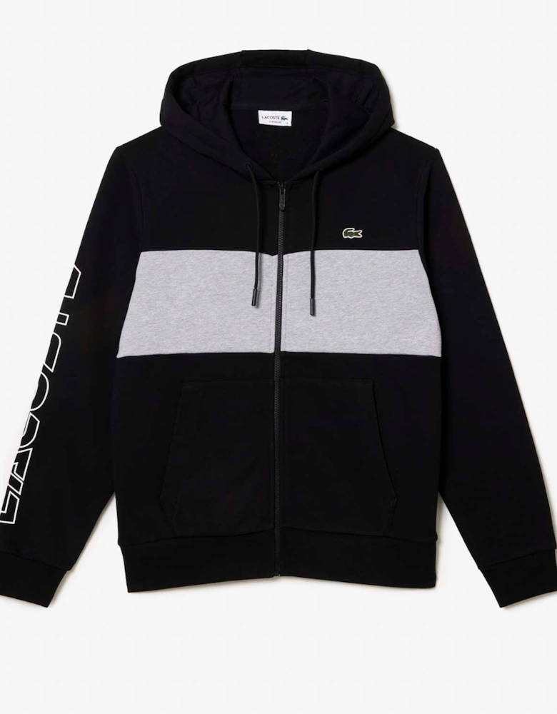 Zip-Up Colour Block Hoodie