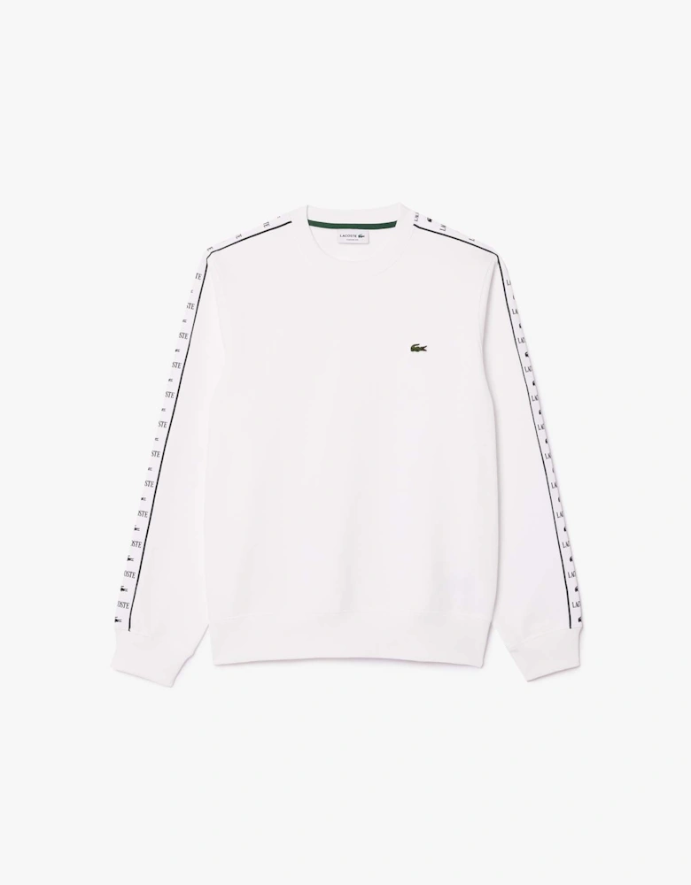 Logo Stripe Crewneck Sweatshirt