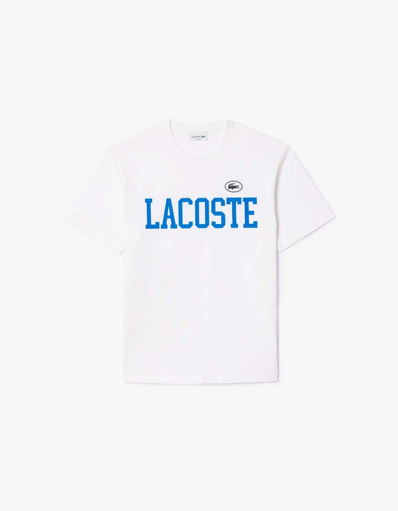 Contrast Badge Cotton T-Shirt