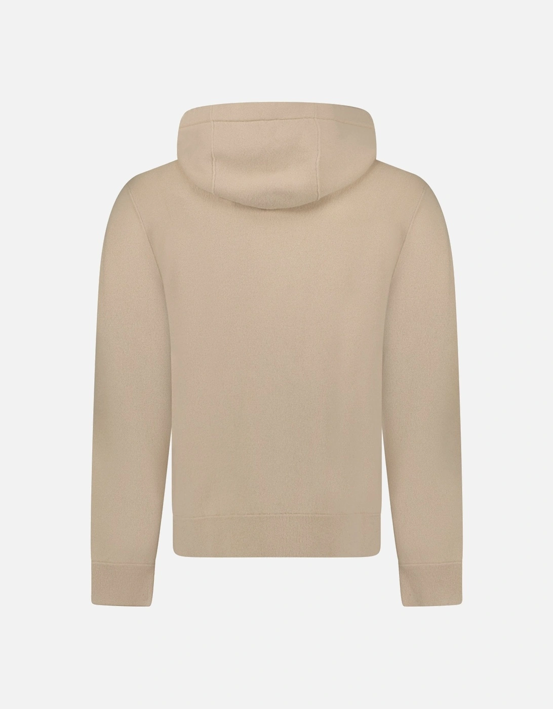 'Lindley' Knitted Cashmere Hoodie Soft Fawn Beige