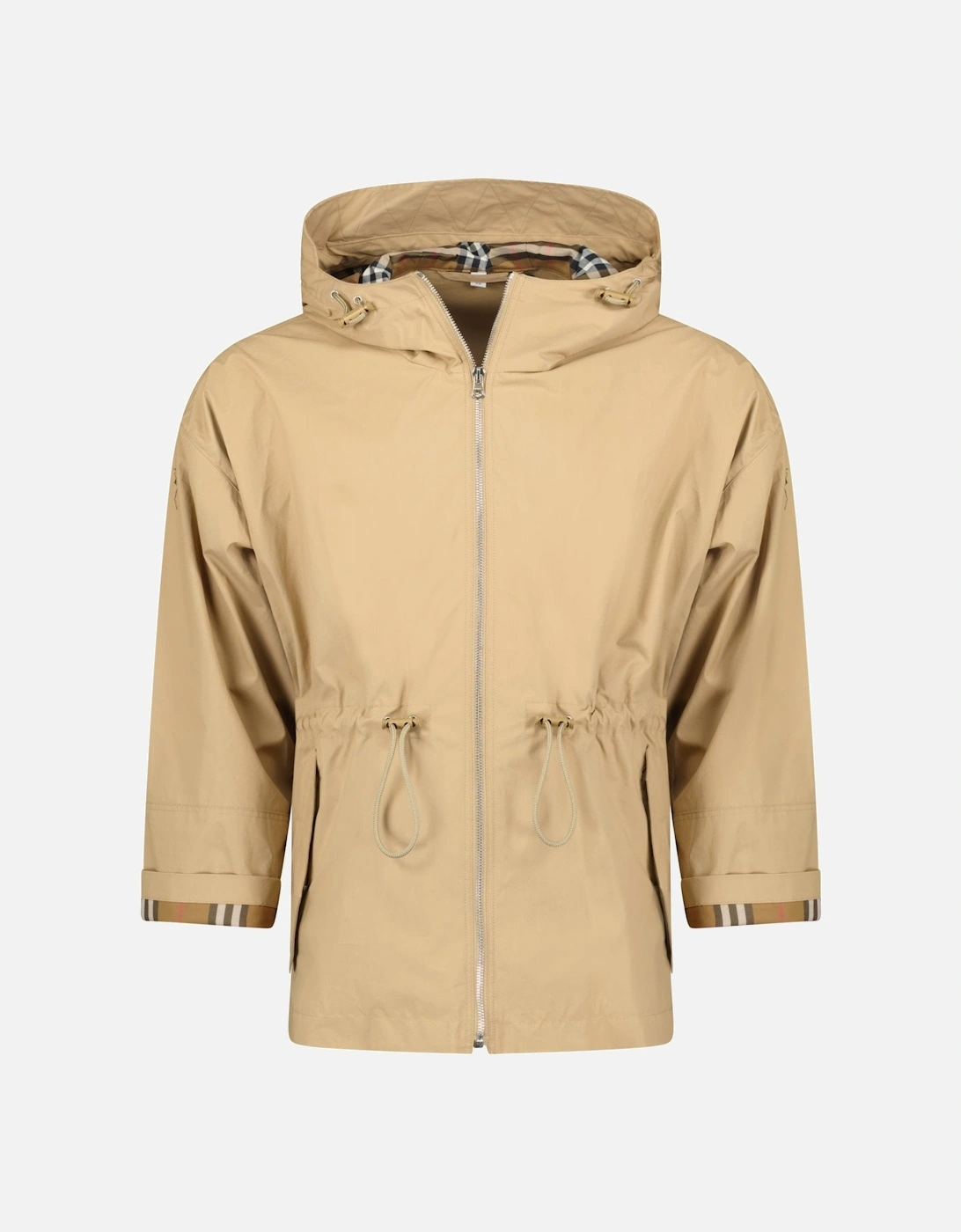 'Birley' Check Hooded Rain Jacket Archive Beige, 4 of 3