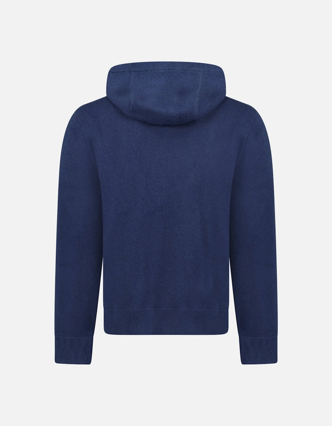 'Lindley' Knitted Cashmere Hoodie Navy