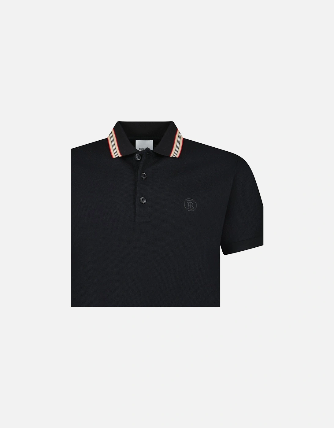 'Pierson' TB Collar Polo-Shirt Black