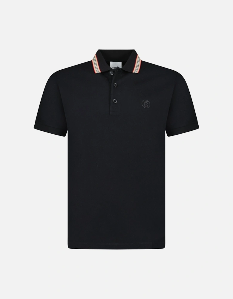 'Pierson' TB Collar Polo-Shirt Black