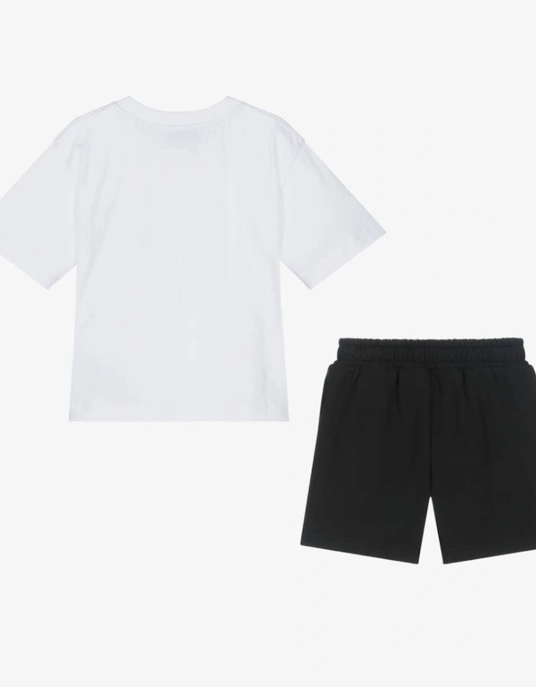 WHITE/BLACK SHORTS SET HUG00R