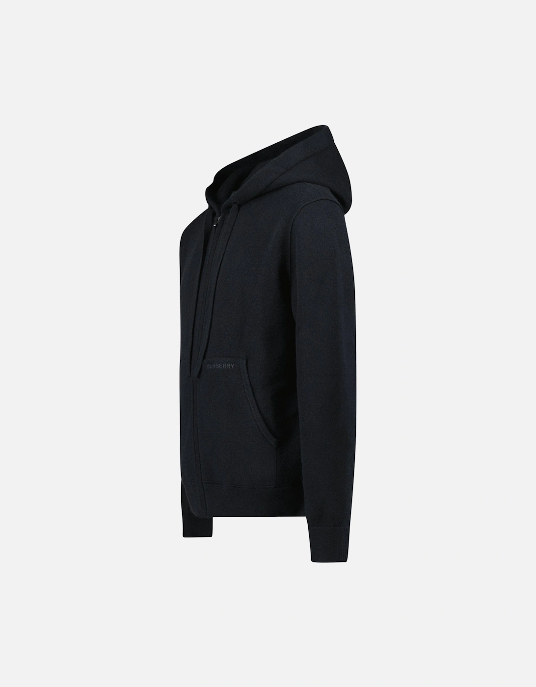 'Lindley' Knitted Cashmere Hoodie Black