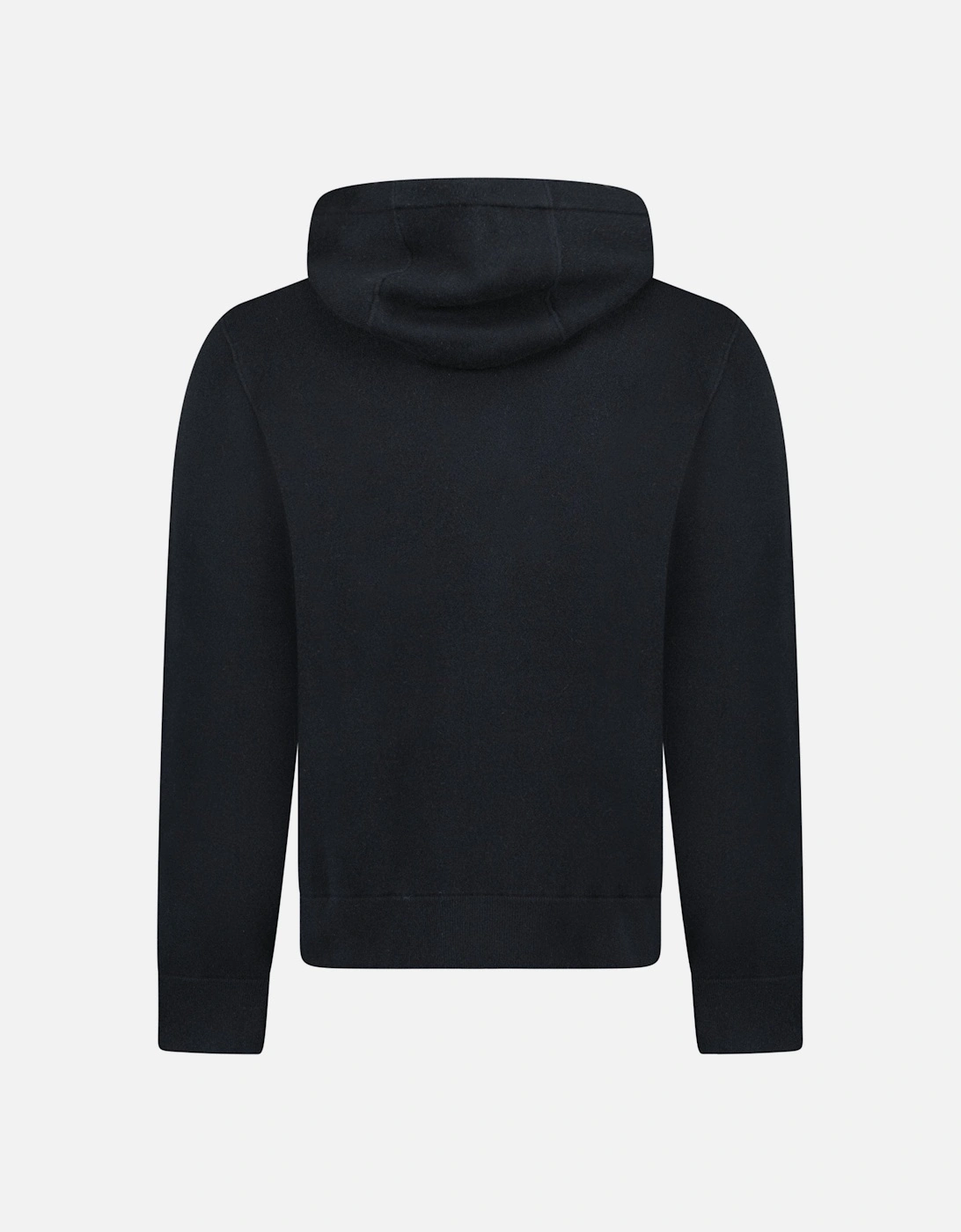 'Lindley' Knitted Cashmere Hoodie Black