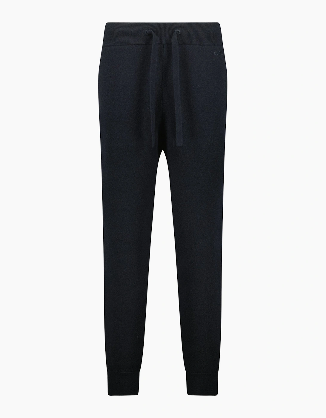 Men's Burberry 'Hunton' Knitted Cuffed Cashmere Sweatpants Black - Size: 30/30