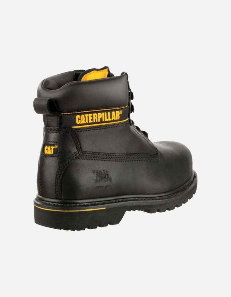 CAT Holton S3 Leather Black Safety Boots