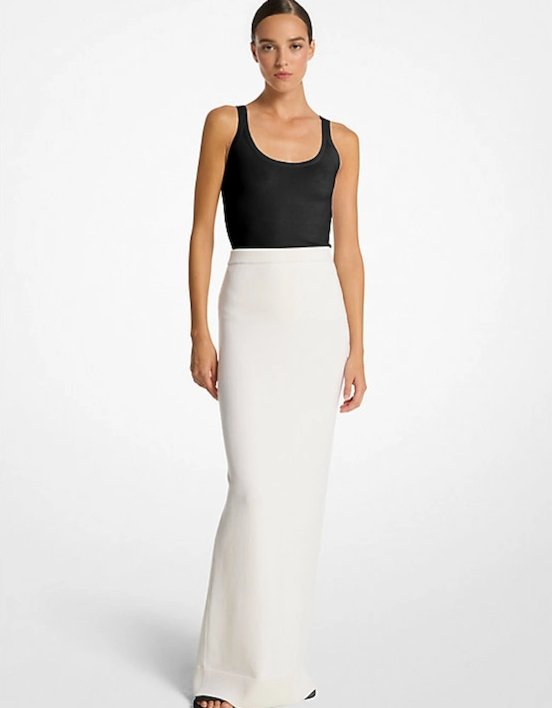 Cashmere Blend Maxi Skirt