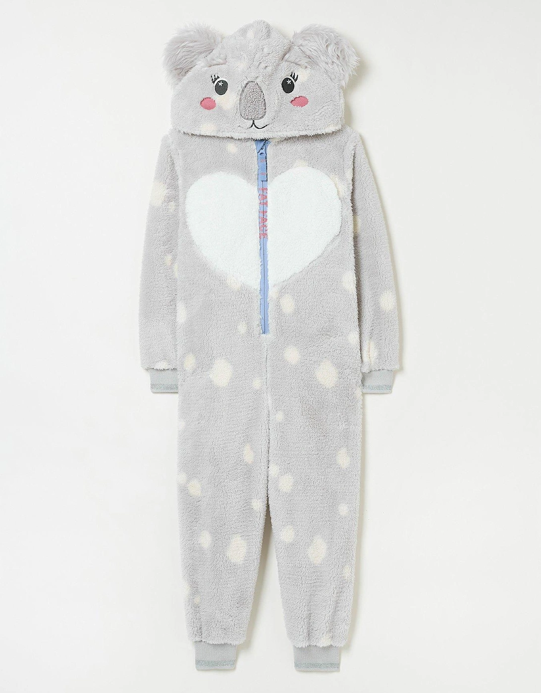 Girls Koala All In One - Light Grey, 6 of 5