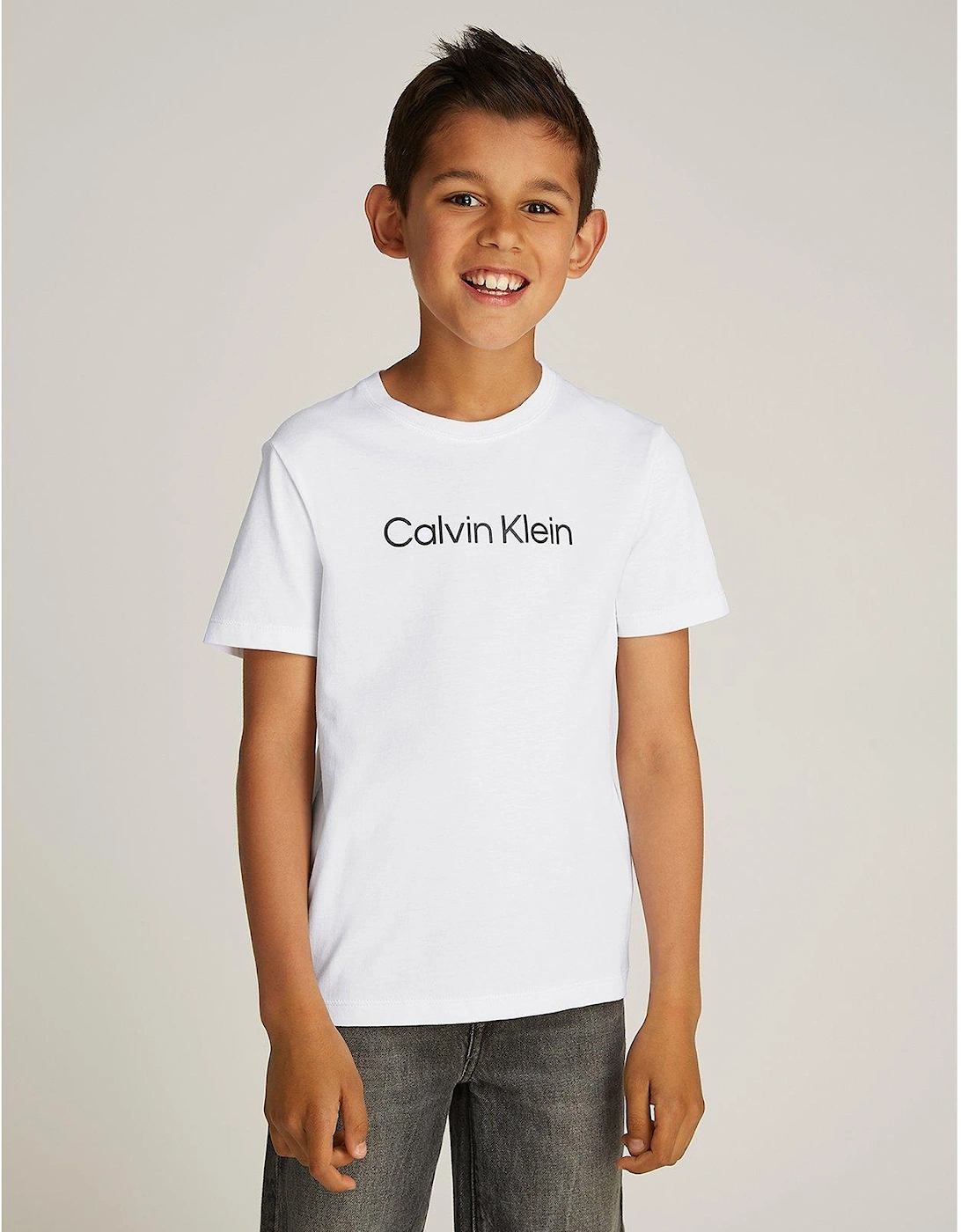 Boys Logo Short Sleeve T-Shirt - White, 2 of 1