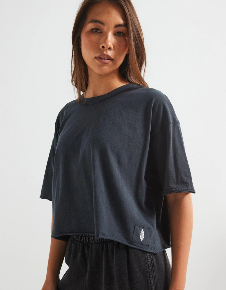 Womens Inspire Cropped T-Shirt - Black