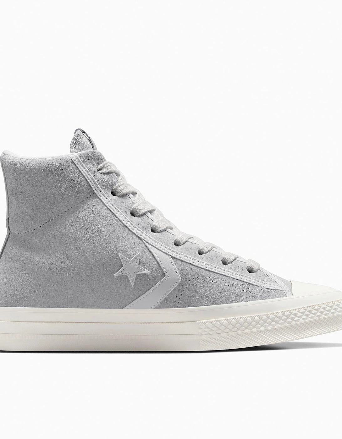 Mens Star Player 76 Suede Hi-Top - Grey, 8 of 7