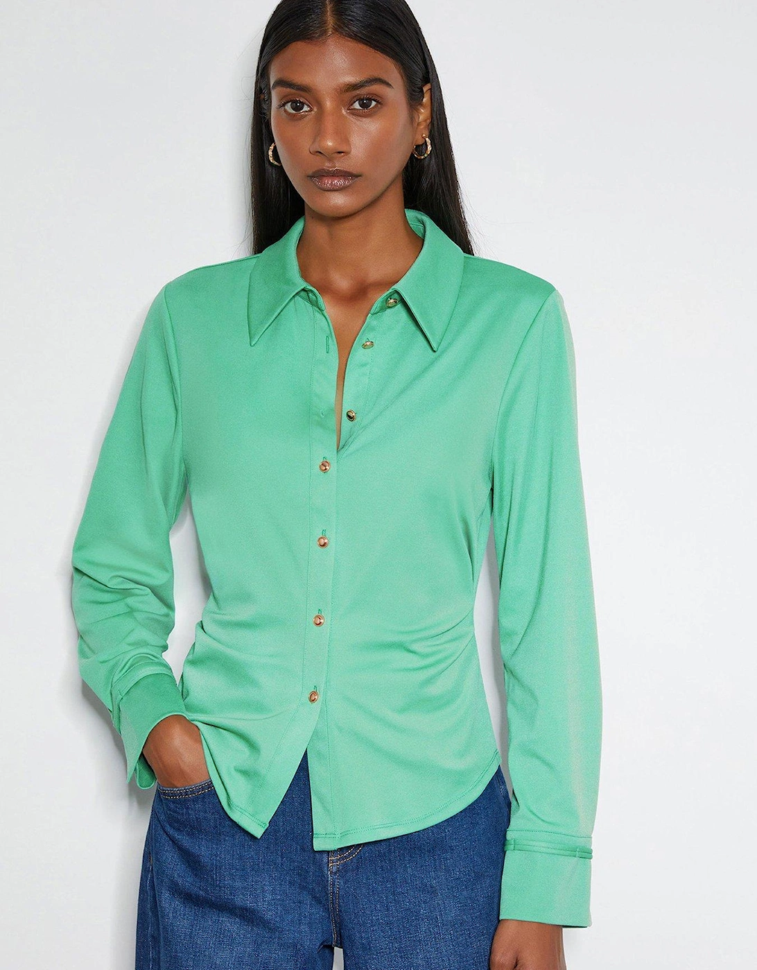 Julia Jersey Shirt - Green, 2 of 1