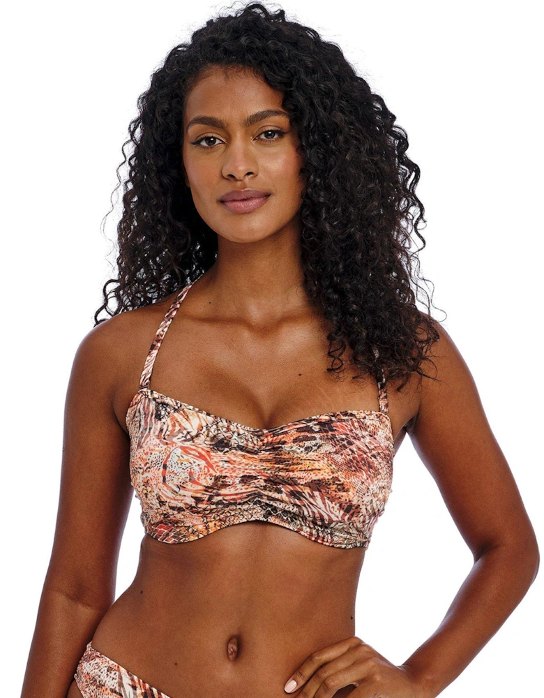 Desert Cat Uw Bandeau Bikini Top