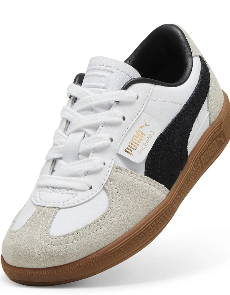 Kid's Palermo Trainers - White/Grey