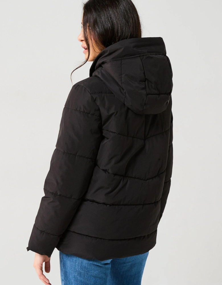 Short Padded Jacket - Black