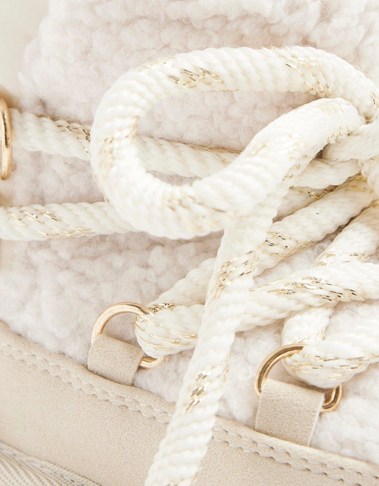 Girls Hiker Boots - Cream