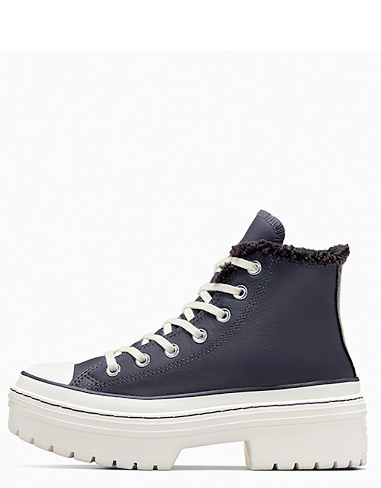 Womens Cozy Essentials Chuck Taylor All Star Lugged Heel Trainers - Purple