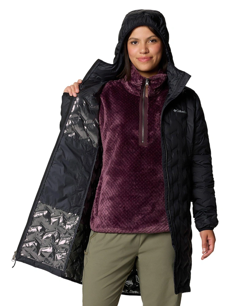 Women's Delta Ridge II Long Down Jacket - Black