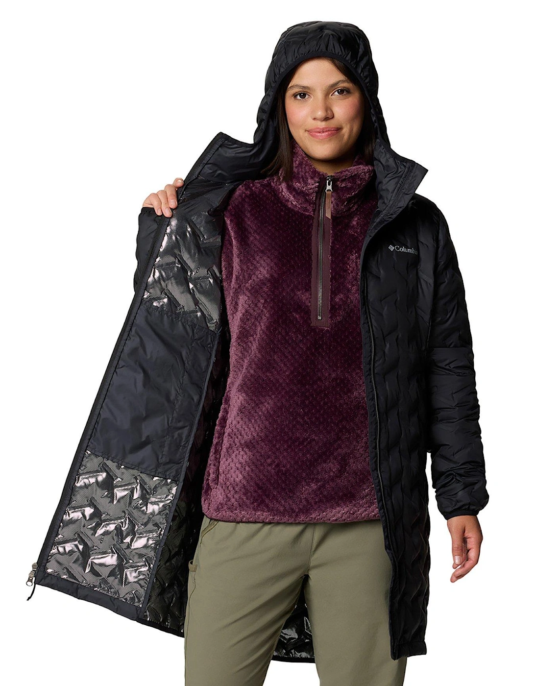 Women's Delta Ridge II Long Down Jacket - Black