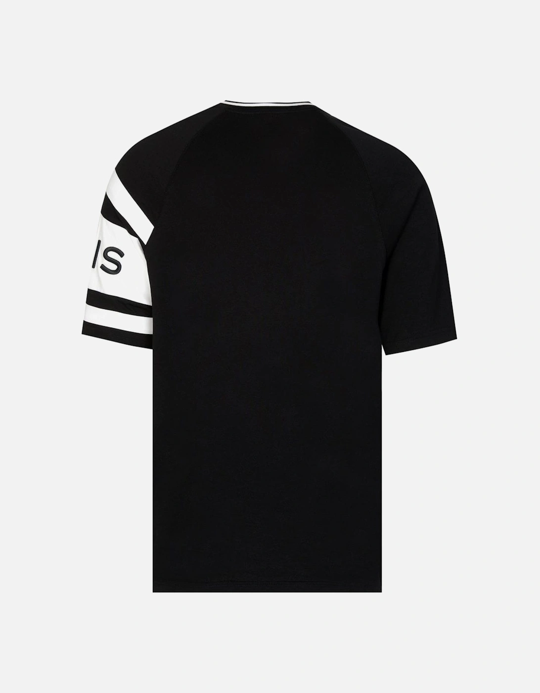 4G Contrasting Embroidered T-Shirt in Black