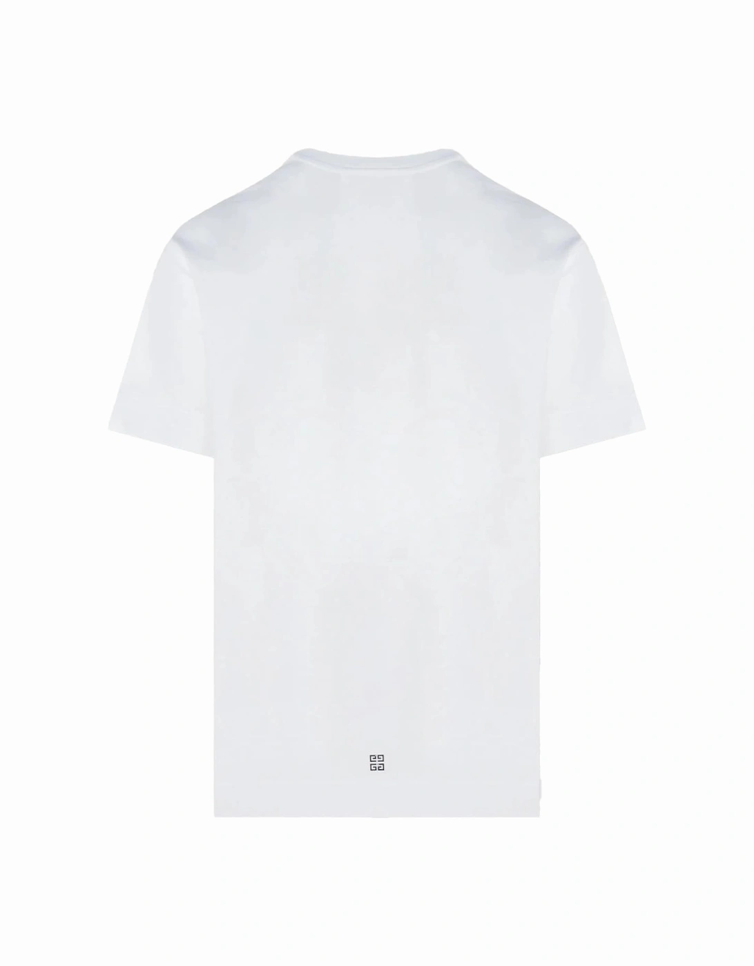 Blue Circle Logo Oversized T-Shirt in White