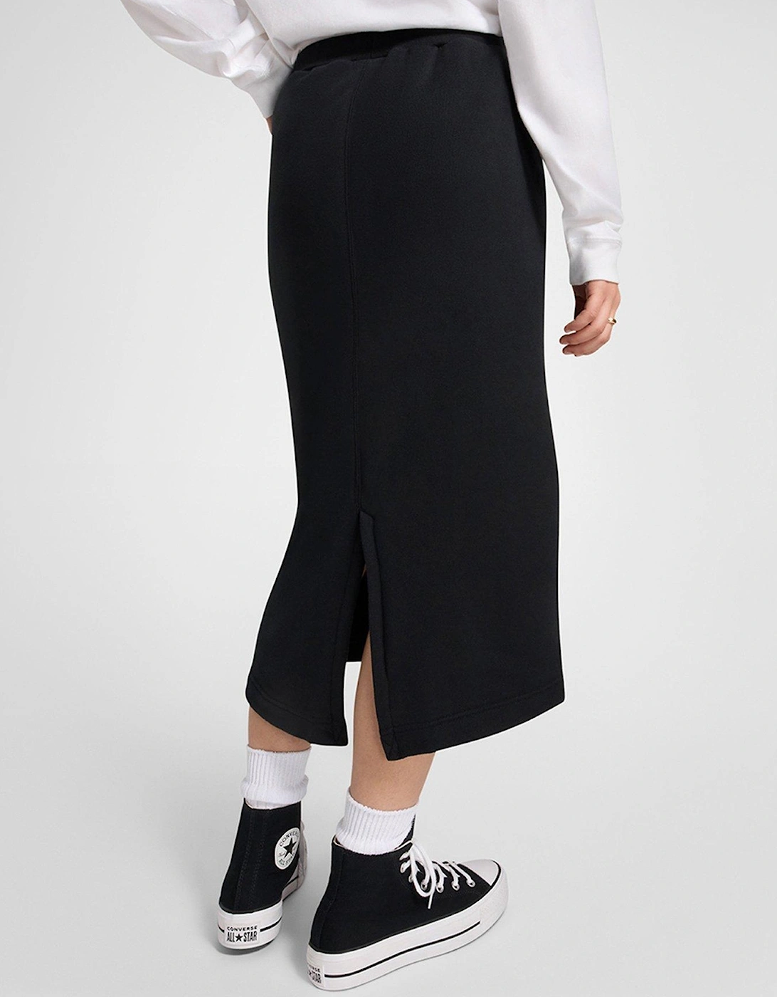 Womens Midi Skirt - Black