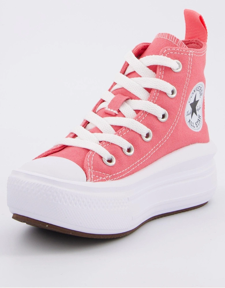 Kids Seasonal Colour Chuck Taylor All Star Move Trainers - Pink