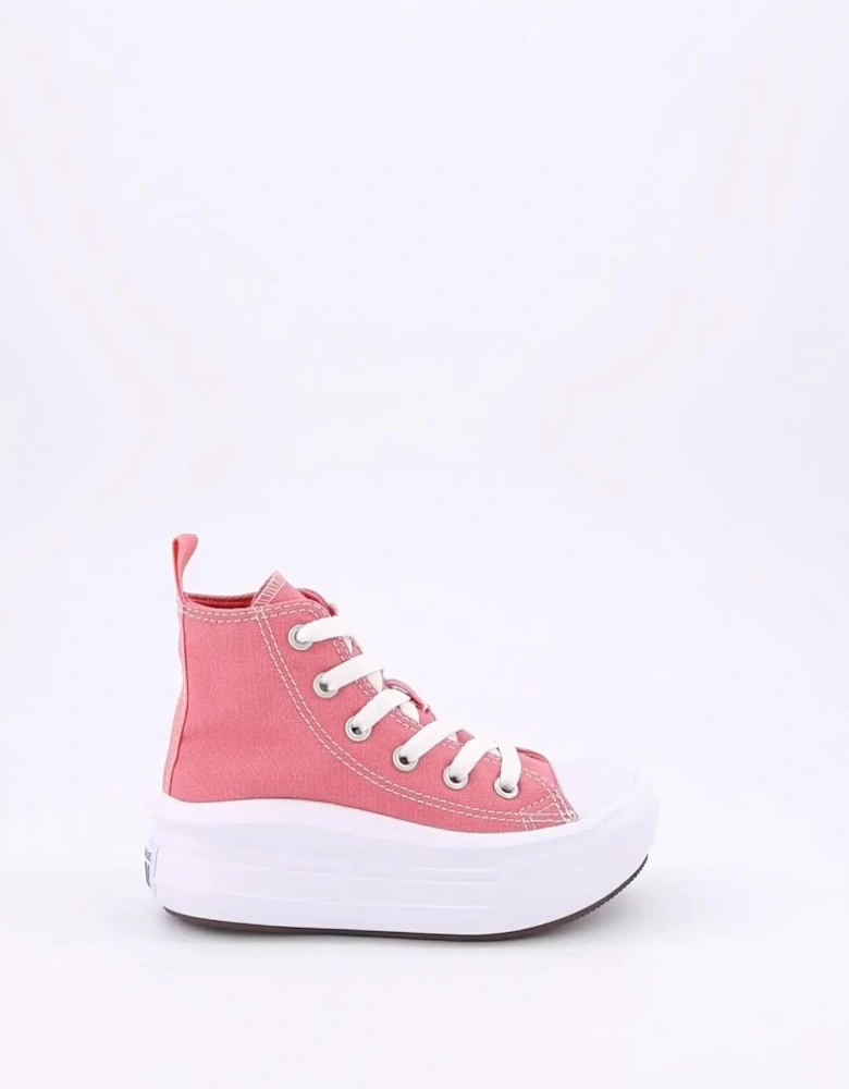 Kids Seasonal Colour Chuck Taylor All Star Move Trainers - Pink