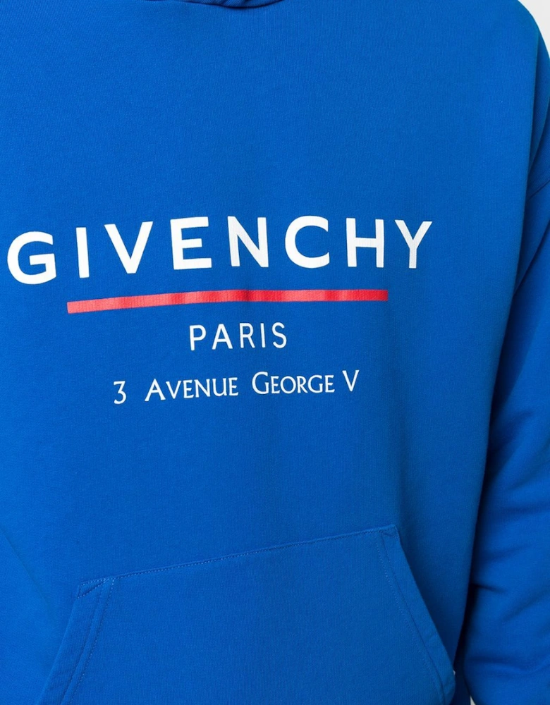Address Hooded Sweatshirt Ocean Blue