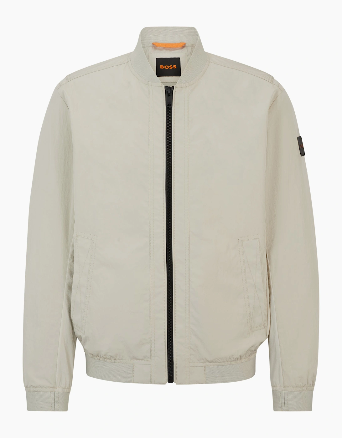 Men's Boss Othmare Shell Bomber Jacket - Light Beige - Tan - Size: 42/Regular