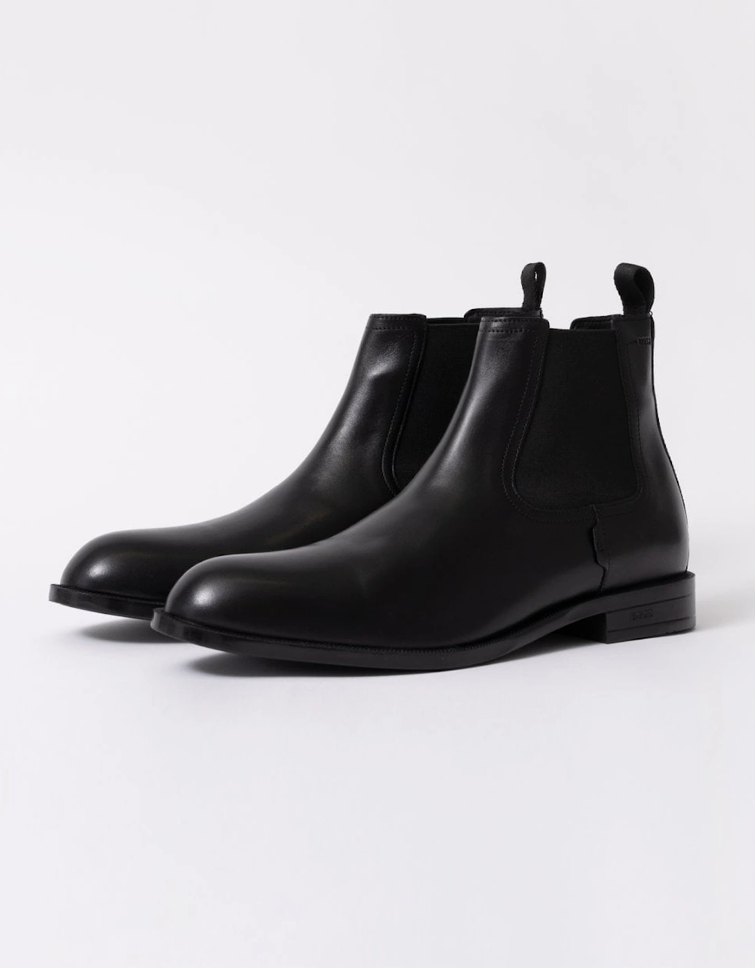 BOSS Orange Tayil Mens Leather Chelsea Boots, 6 of 5