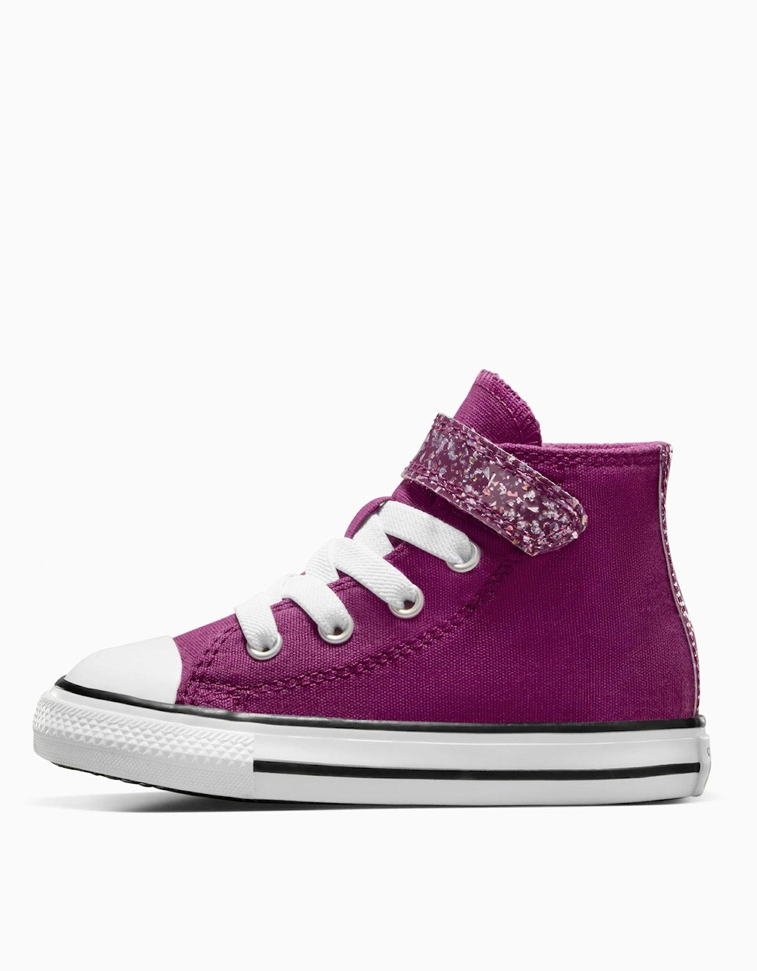 Infant Shinefetti Chuck Taylor All Star 1V Trainers - Purple