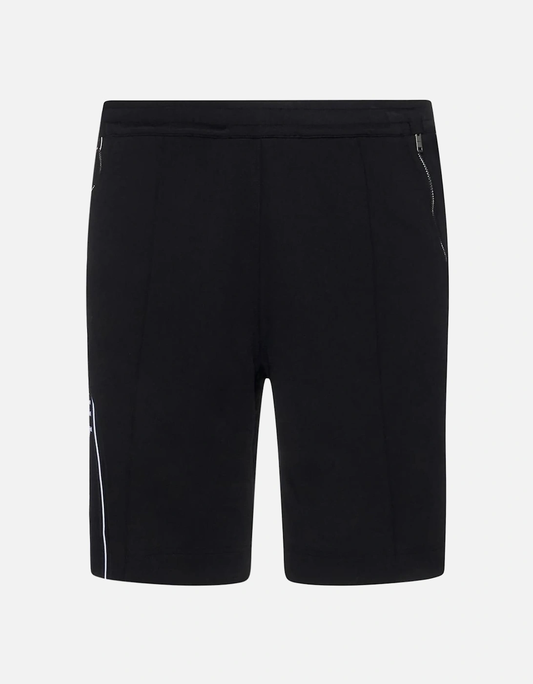 Side Logo Embroidered Sweat Shorts in Black, 5 of 4