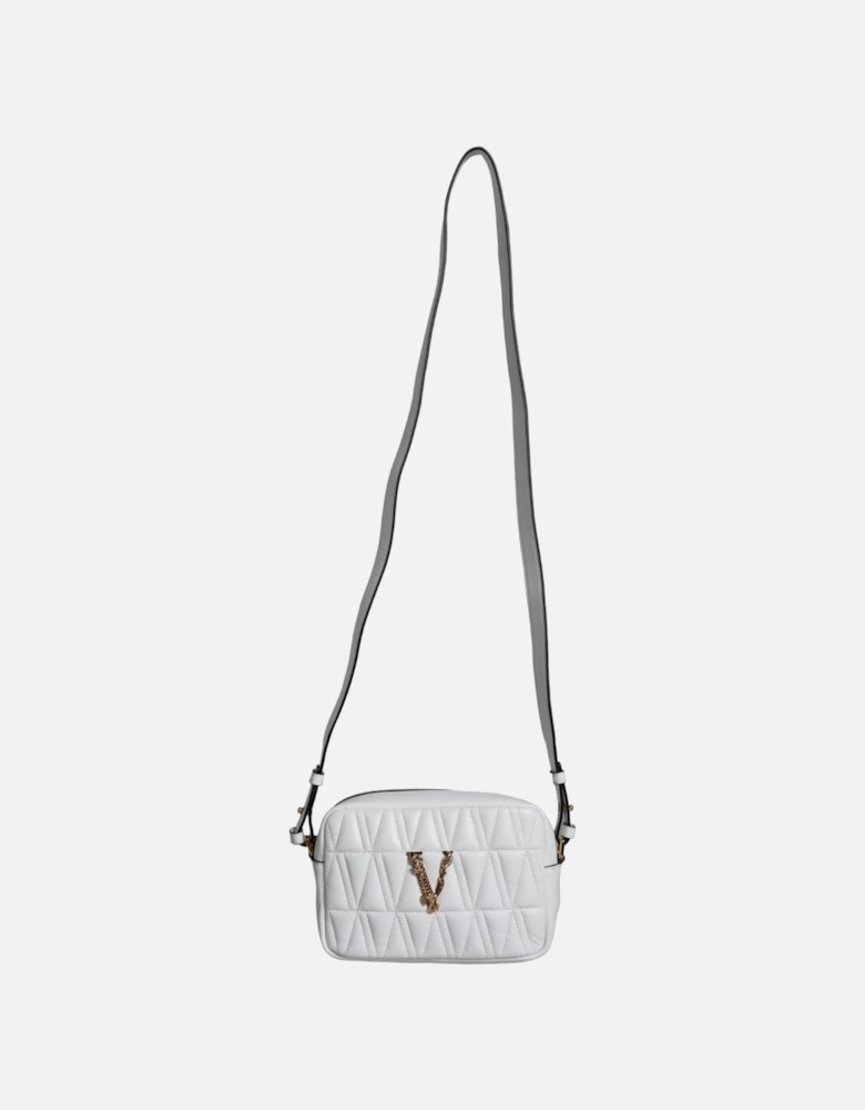 Nappa Leather Crossbody Bag with Logo Hardware Women - White