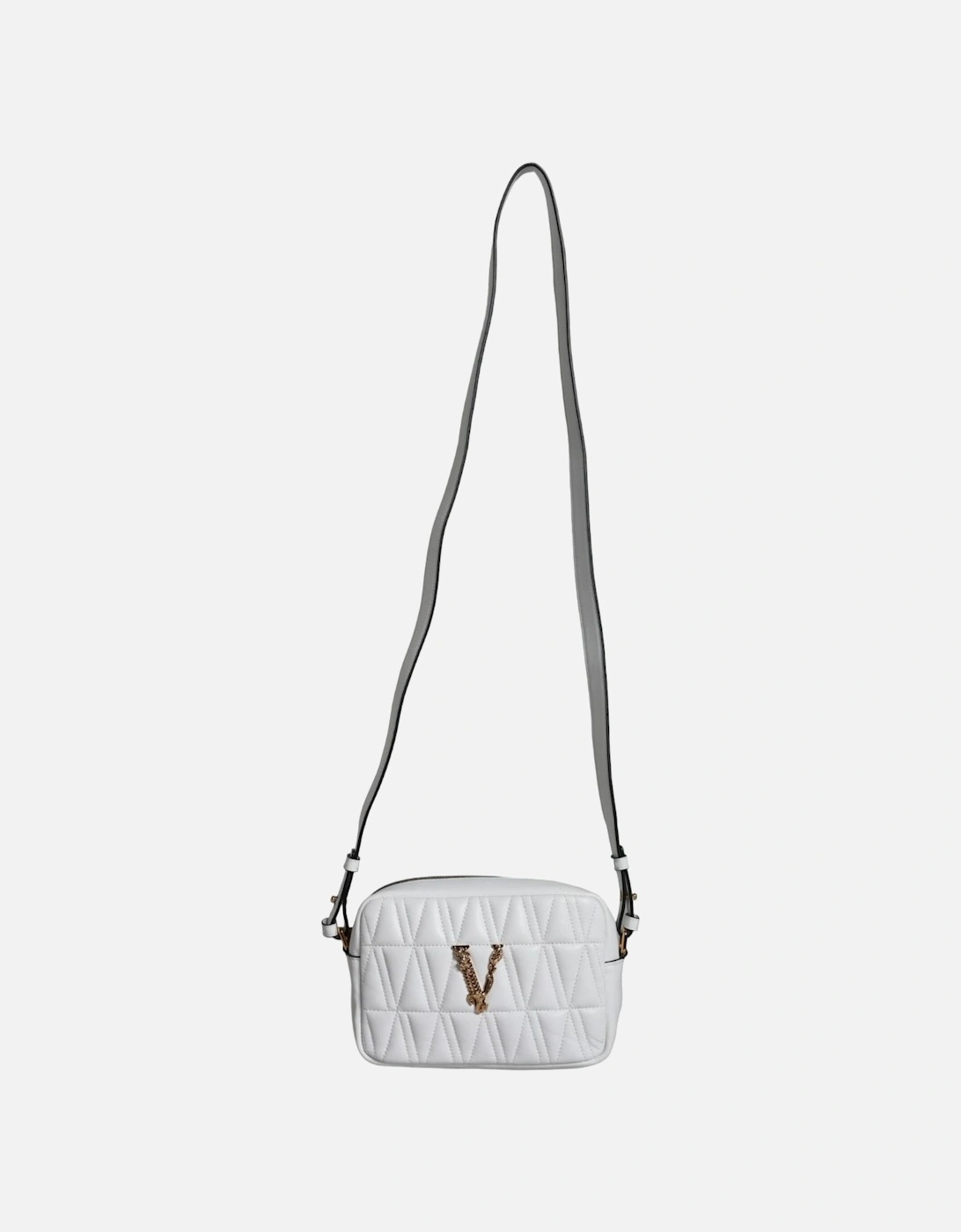 Nappa Leather Crossbody Bag with Logo Hardware Women - White