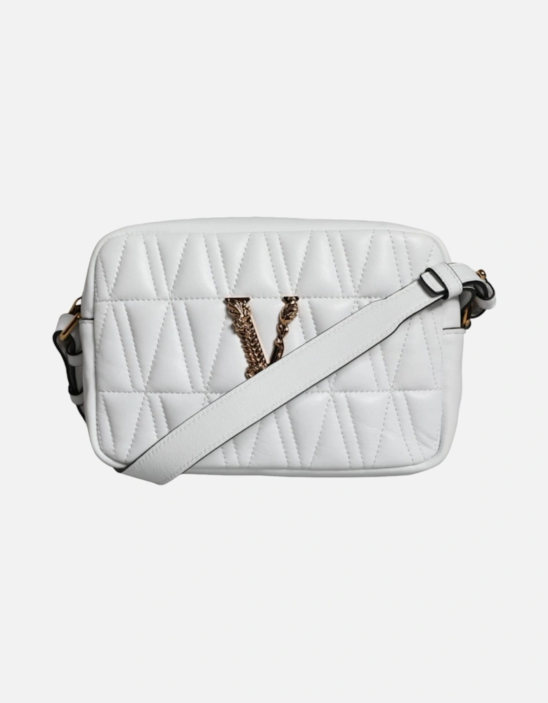 Nappa Leather Crossbody Bag with Logo Hardware Women - White